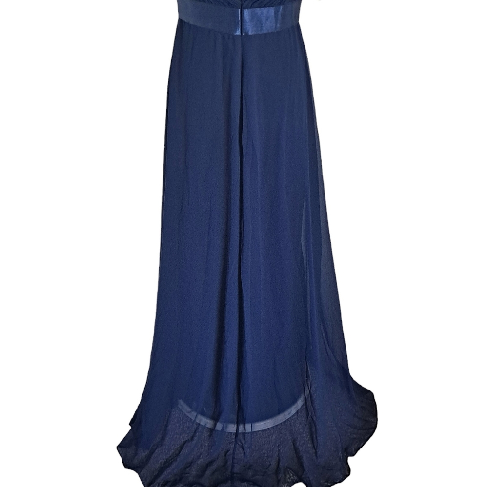 SOLD Ever Pretty navy blue long formal A line maxi prom Bridesmaid dress XL - Picture 14 of 17